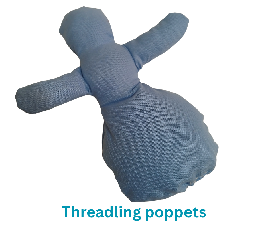 Threadling Poppet in sky blue