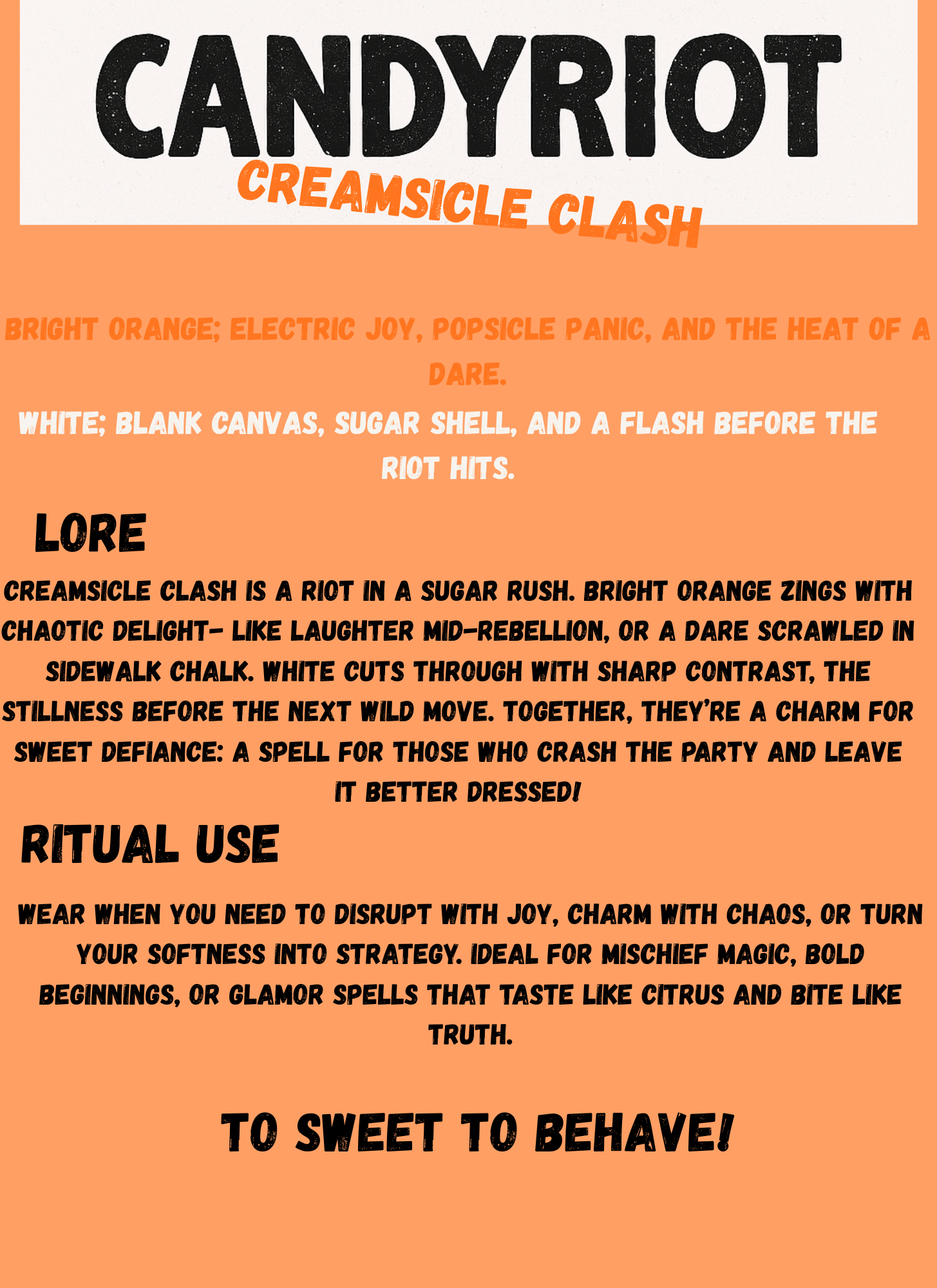 CandyRiot Bracelet Creamsicle Clash